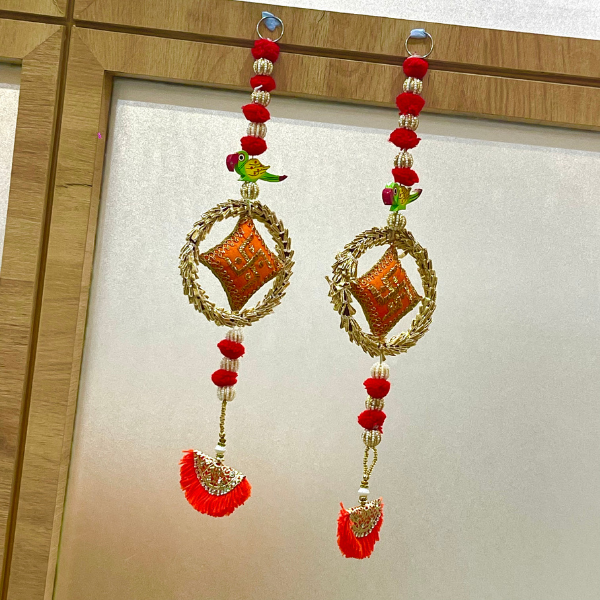 Swastik Door Hanging Pair (2 pcs Set)