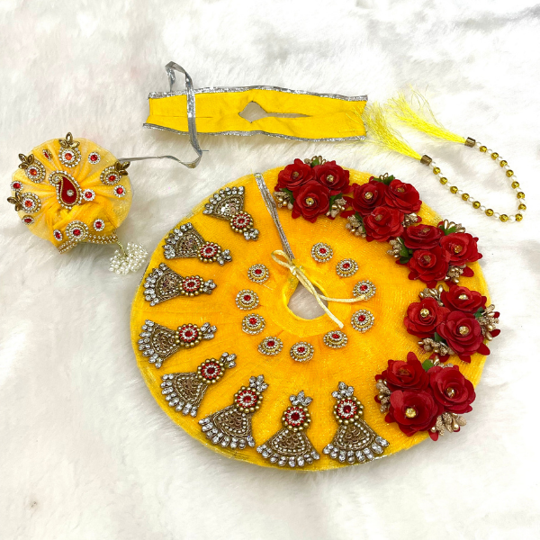 Laddu Gopal Designer Dress With Mukut