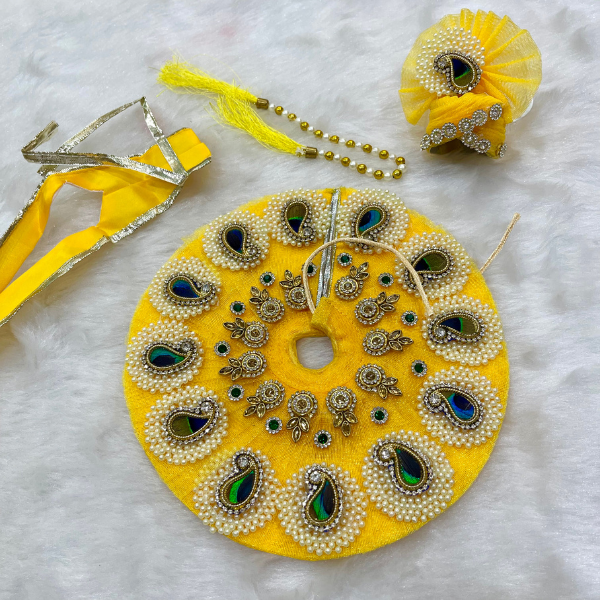 Laddu Gopal Designer Dress With Mukut