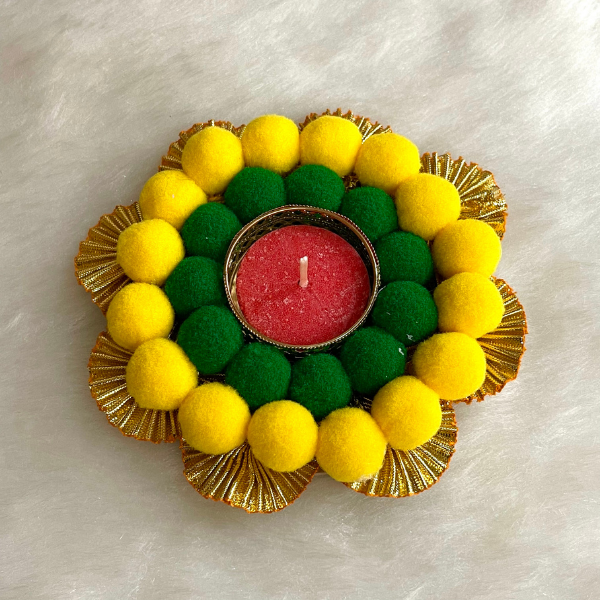 T-Light candle Holder with Candle (5 pcs set)