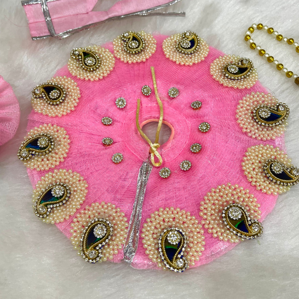 Laddu Gopal Designer Dress With Mukut