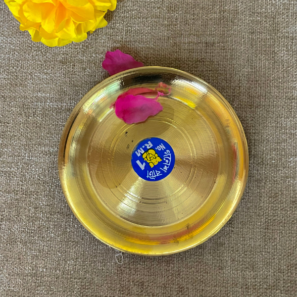 Brass Plate for Puja/Bhog