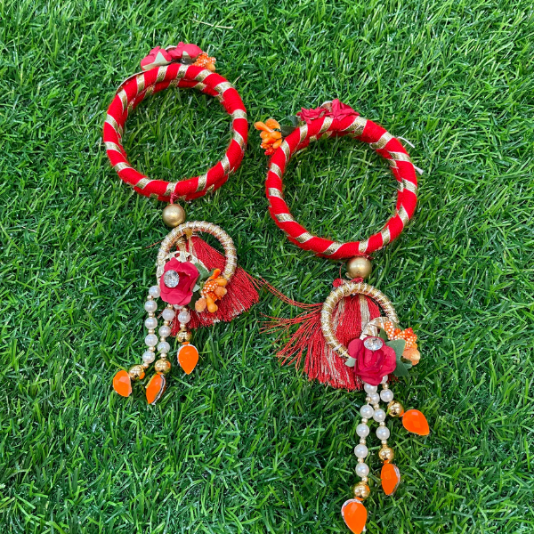 Red Flowered Hanging (MOQ 5 Pcs)