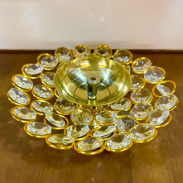 Crystal Brass Akhand Diya