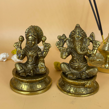Load image into Gallery viewer, Brass Antique Laxmi Ganesh Murti