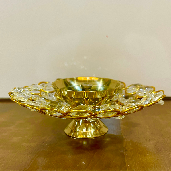 Crystal Brass Akhand Diya