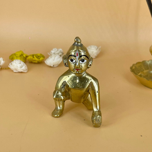 Load image into Gallery viewer, Brass Laddu Gopal