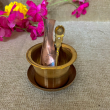 Load image into Gallery viewer, Copper Panch Patra Full Set (Medium)