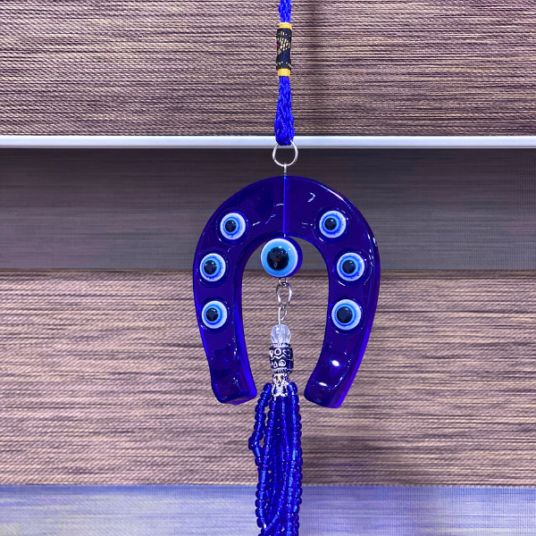 Evil Eye Hanging in Horse Shoe Shape for Protection