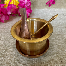 Load image into Gallery viewer, Copper Panch Patra Full Set (Large)