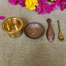 Load image into Gallery viewer, Copper Panch Patra Full Set (Large)