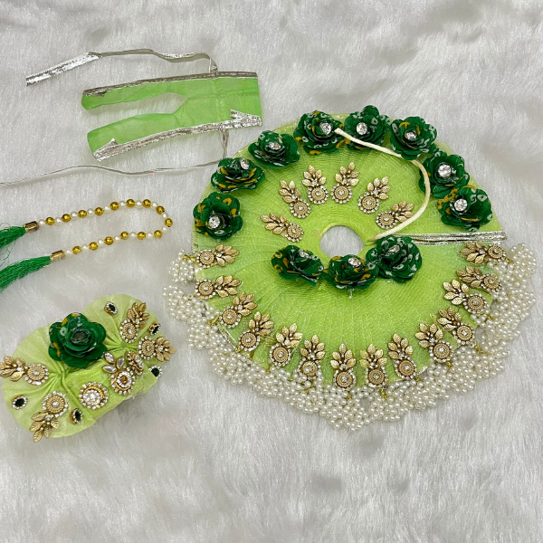 Laddu Gopal Designer Dress With Mukut (EKS005)