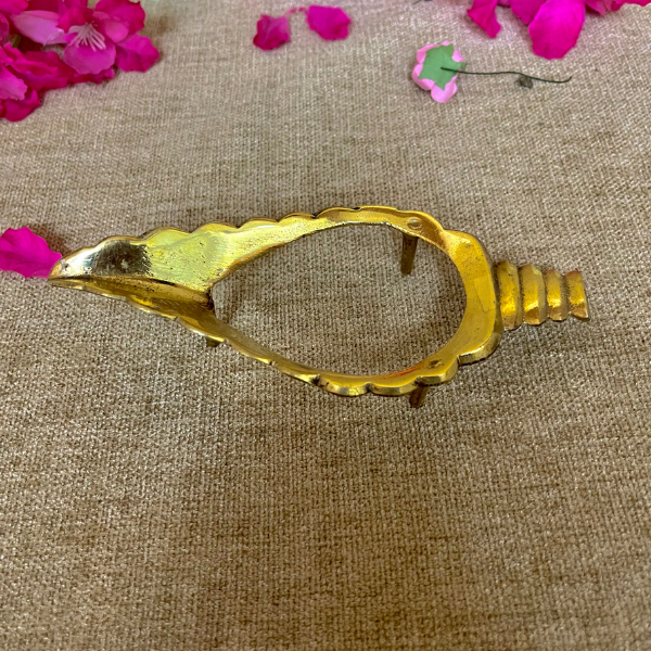 Brass Shankha Stand (Large)