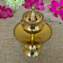 Load image into Gallery viewer, Brass Incense Agarbatti Stand Holder