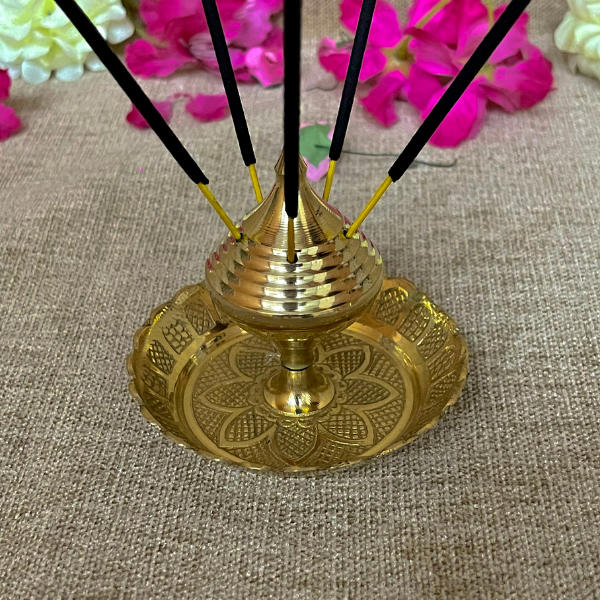 Brass Incense Agarbatti Stand Holder
