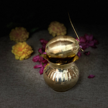 Load image into Gallery viewer, Brass Kalash with Mango Leaf &amp; Coconut
