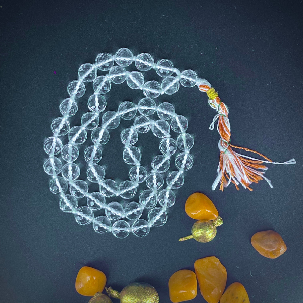 Sphatik Original Mala Diamond Cutting Shape