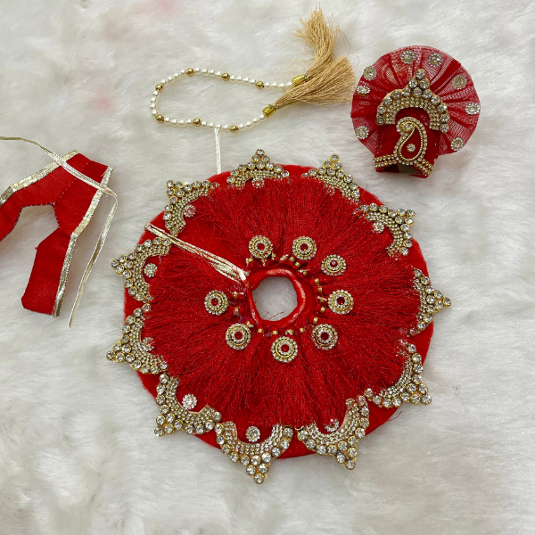 Laddu Gopal Designer Dress With Mukut