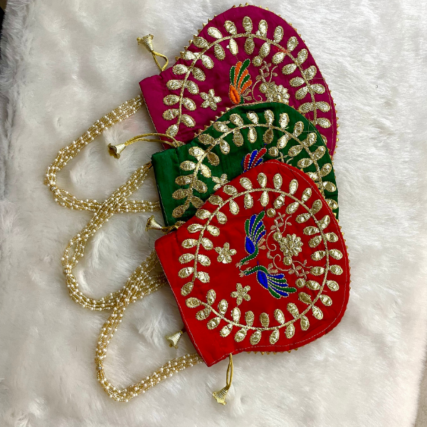 Designer Potli Bag (3 Pcs Set)