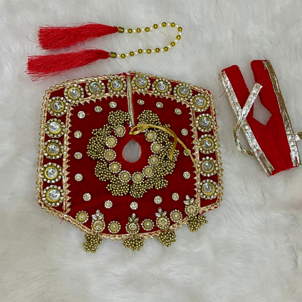 Laddu Gopal Designer Dress With Mukut (EKS014)