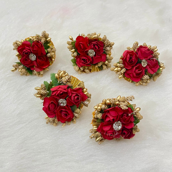 Floral Ring Jewelry (MOQ 25 PCS)