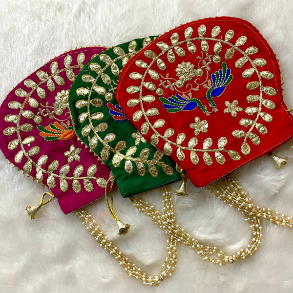Designer Potli Bag (3 Pcs Set)