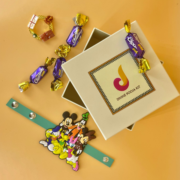 Kids Rakhi 4 Pcs Combo Set (KRN100R27)