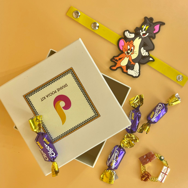 Kids Rakhi 4 Pcs Combo Set (KRN100R27)