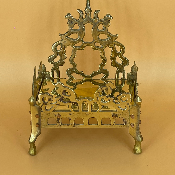 Pure Brass Heavy Singhasan (4x3)