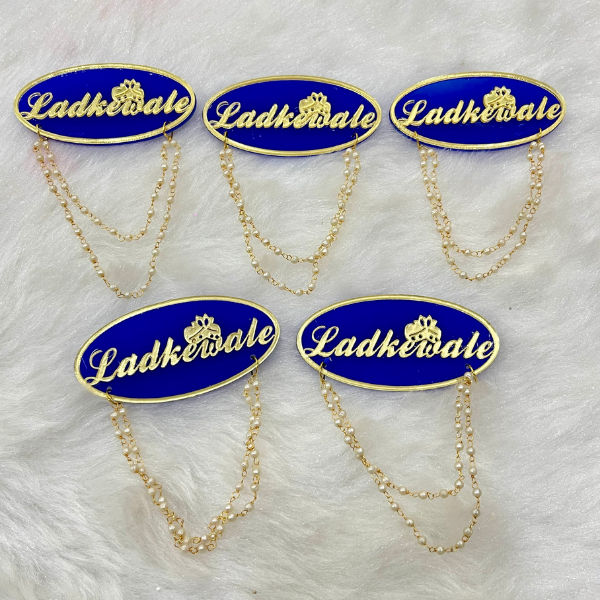 Ladkewale Brooch (MOQ 50 Pcs)