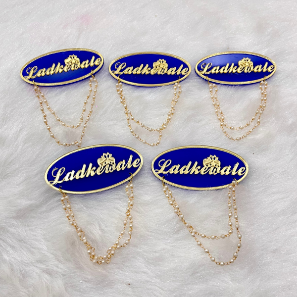 Ladkewale Brooch (MOQ 50 Pcs)