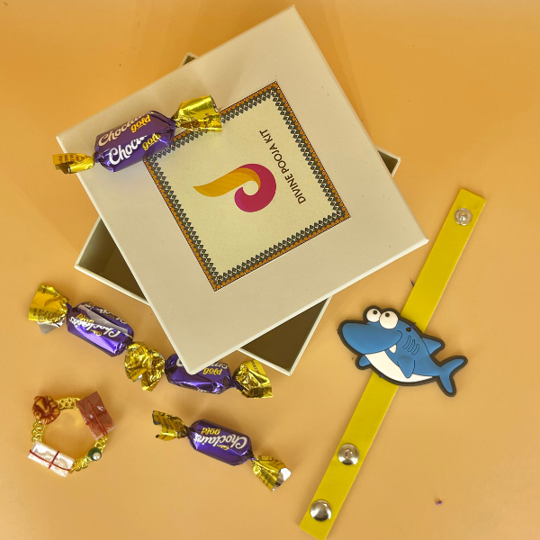 Kids Rakhi 4 Pcs Combo Set (KRN100R27)